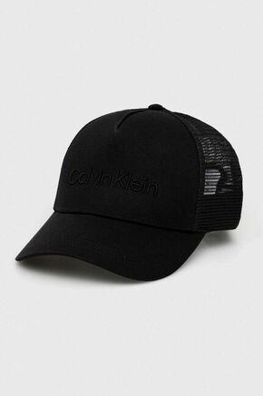 Kapa sa šiltom Calvin Klein boja: crna