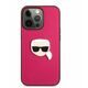 Karl Lagerfeld kožna maska za Iphone 13 Pro, roza