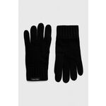 Calvin Klein Klasične rukavice crna / bijela