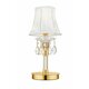 FANEUROPE I-MONET/L | Monet-FE Faneurope stolna svjetiljka Luce Ambiente Design 38cm s prekidačem 1x E14 zlatno, kristal, bijelo