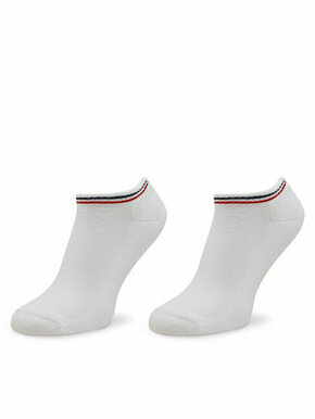 Set od 2 para unisex niskih čarapa Tommy Hilfiger 701228178 White 001
