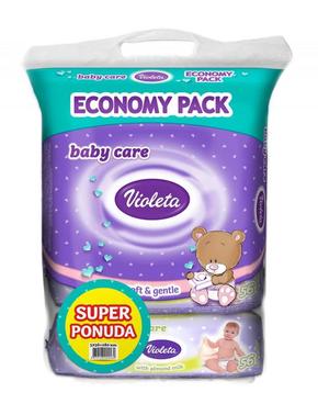 Violeta Baby vlažne maramice Badem 5pack
