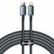 Baseus Crystal Shine Series kabel za punjenje / podatkovni kabel USB-C / Lightning 20W 2m, crni