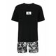 Calvin Klein Underwear Kratka pidžama crna / prljavo bijela