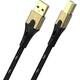 Oehlbach USB kabel USB 2.0 USB-A utikač, USB-B utikač 10.00 m crna/zlatna