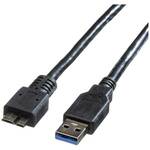 Roline USB kabel USB 3.2 gen. 1 (USB 3.0) USB-A utikač, USB-Micro-B utikač 2.00 m crna sa zaštitom 11.02.8875