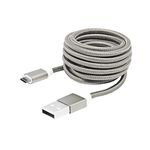 BIT FORCE presvučeni kabel USB A-USB C M/M 1,5m bijeli