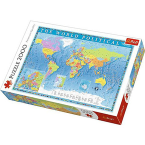 Svjetska politička karta puzzle 2000kom - Trefl