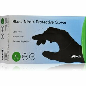 Holík Nitril Black nitrilne zaštitne rukavice bez pudera veličina XL 100 kom