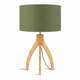 Stolna lampa sa zelenim sjenilom i Good &amp; Mojo Annapurna konstrukcijom od bambusa