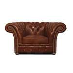 Chesterfield Fotelja Winfield Basic Leather | 1-sjedište | Cloudy Caramel