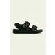 Birkenstock - Dječje sandale Milano Eva - crna. Dječje sandale iz kolekcije Birkenstock. Model izrađen od sintetičkog materijala.