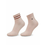 Set od 2 para ženskih visokih čarapa Tommy Hilfiger 701227306 Pink