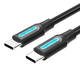 USB-C 2.0 kabel Vention COSBD 0,5 m crni PVC