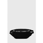Tommy Jeans Pojasna torbica crna / bijela