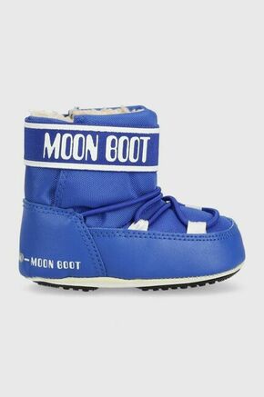 Dječje cipele za snijeg Moon Boot - plava. Dječje čizme za snijeg iz kolekcije Moon Boot. Model sa srednje toplom podstavom