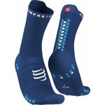 Compressport Pro Racing Socks V4.0 Run High Sodalite/Fluo Blue T3 Čarape za trčanje