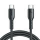 Kabel za punjenje bljeskalice USB C na USB-C SA26-CC3 / 60 W / 1 m (crni)