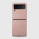 Kožna maskica za Samsung Galaxy Z Flip 3 Nude pink