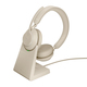 Jabra Evolve2 65 slušalice, USB/bežične/bluetooth, bež/crna, 117dB/mW, mikrofon