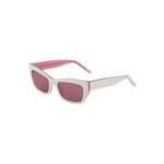 HUGO Red Sunčane naočale prljavo roza / bijela