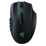 Razer Naga Pro gaming miš, optički, bežični, 20000 dpi, crni/plavi