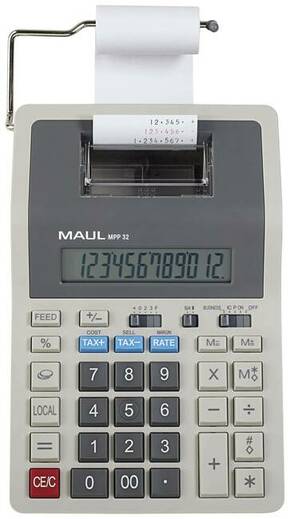 Maul MPP 32 stolni kalkulator siva Zaslon (broj mjesta): 12 baterijski pogon