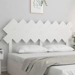 Uzglavlje za krevet Bijela 159,5x3x80,5 cm od masivne borovine