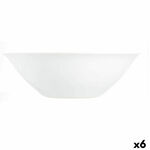 Zdjela za Salatu Luminarc Carine Bijela Staklo (Ø 27 cm) (6 kom.) , 4620 g