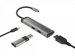 Natec Fowler Slim Wired USB 3.2 Gen 1 (3.1 Gen 1) Type-C Black