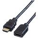 Value HDMI produžetak HDMI A utikač, HDMI A utičnica 3.00 m crna 11.99.5576 sa zaštitom HDMI kabel
