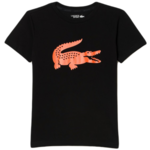 Majica za dječake Lacoste Boys SPORT Tennis Technical Jersey Oversized Croc T-Shirt - black/orange