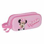 Dvostruka pernica Minnie Mouse 3D Roza 21 x 8 x 6 cm , 238 g