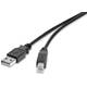Renkforce USB kabel USB 2.0 USB-A utikač, USB-B utikač 50.00 cm crna pozlaćeni kontakti