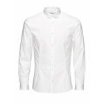 Jack &amp; Jones - Košulja - bijela. Košulja iz kolekcije Premium by Jack&amp;Jones. Model izrađen od glatke tkanine. Ima talijanski, učvršćeni ovratnik.