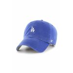 Kapa 47brand Los Angeles Dodgers s aplikacijom - plava. Kapa sa šiltom u stilu baseball iz kolekcije 47brand. Model izrađen od glatkog materijala s umecima.