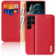 Premium DuxDucis® HIVO Kožna Preklopna futrola za Samsung Galaxy S23 Ultra Crvena