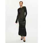 TWINSET Džemper haljina 232TP3100 Crna Regular Fit