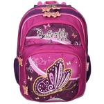 Spirit: Leptir ljubičasta-pink ergonomska školska torba
