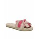 Espadrile Manebi Sandals With Knot G 4.5 JK Bold Pink Stripes On Natural