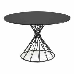 Crni okrugli blagovaonski stol s crnom pločom stola ø 120 cm Niut – Kave Home