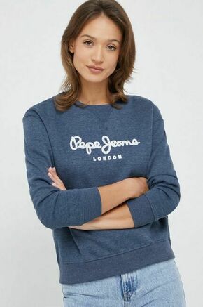 Pepe Jeans Sweater majica 'Nanette' mornarsko plava / bijela