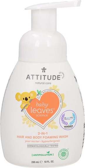 Attitude pjena za dječju kupku (2u1 )Baby leaves
