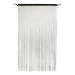 Crna zavjesa za vrata 100x200 cm String – Mendola Fabrics