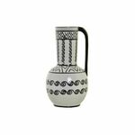 Vase DKD Home Decor 15 x 15 x 28 cm Porcelain Black White Colonial
