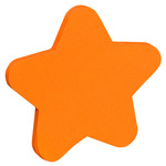 Blok samoljepljivi "Zvijezda" 50 listova narančasta Donau