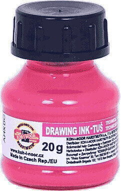 KOH-I-NOOR Tinta Drawing Ink Fluorescent Pink
