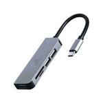 CABLEXPERT USB-C razdelilnik s 3 priključka + čitač SD kartica