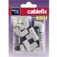 cablefix 127222 kabelska kanalica element za spajanje 10 St. siva