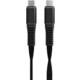 Leba Innovation USB kabel za punjenje USB-C™ utikač 1.2 m crna NCABLE-LE-UC-UC-1.2M